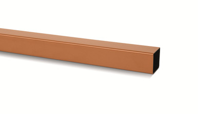 Eurocell Gutter Square Downpipe 4m 65mm Clay Brown