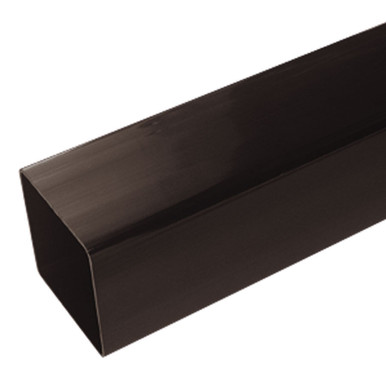 Eurocell Gutter Square Downpipe 5.5m 65mm Black