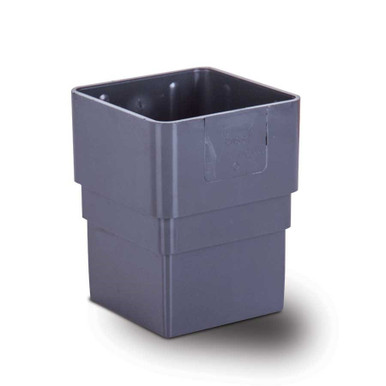 Eurocell Gutter Square Pipe Socket 65mm Anthracite
