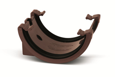 Eurocell Gutter Half Round Union Bracket 114mm Brown