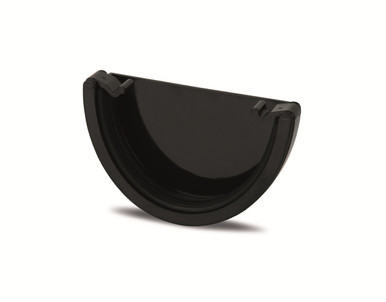 Eurocell Gutter Universal XL External End Cap Black