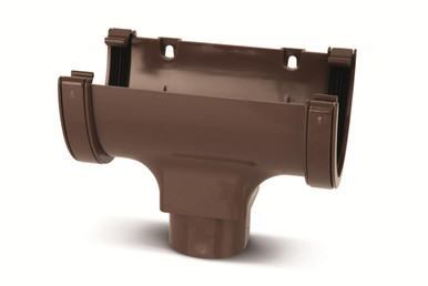Eurocell Gutter Universal XL Running Outlet Brown