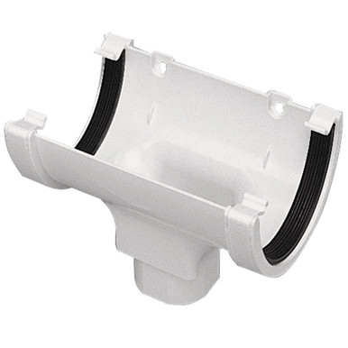 Eurocell Gutter Universal XL Running Outlet White