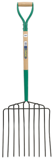 Draper - 10 Prong Manure Fork with Wood Shaft and MYD Handle
