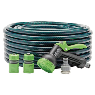 Draper - 12mm Bore Garden Hose and Spray Gun Kit 30m