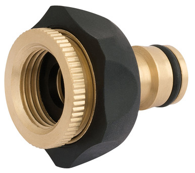 Draper - Brass and Rubber Tap Connector 1/2inch 3/4inch