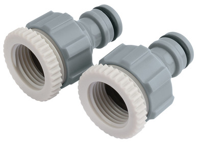 Draper - Twin Pack of Tap Connectors 1/2inch and 3/4inch
