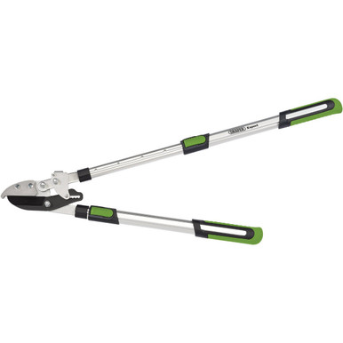 Draper - Telescopic Soft Grip Anvil Ratchet Action Loppers with Aluminium Handles
