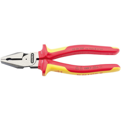 Draper -  Knipex 02 08 200UKSBE VDE Fully Insulated High Leverage Combination Pliers 200mm