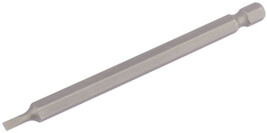 Draper - 3mm 1/4inch Hex Plain Slot Insert Bit 100mm Long x 1
