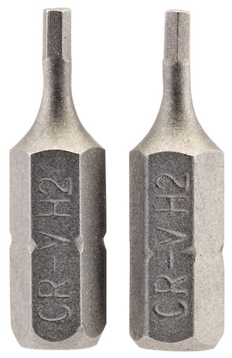 Draper - 2mm 1/4inch Hex Hexagonal Insert Bit 25mm Long x 2