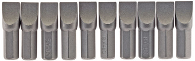 Draper - 8mm 1/4inch Hex Plain Slot Insert Bit 25mm Long x 10