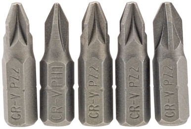 Draper -  No.2 1/4inch Hex PZ Type Insert Bit 25mm Long x 5