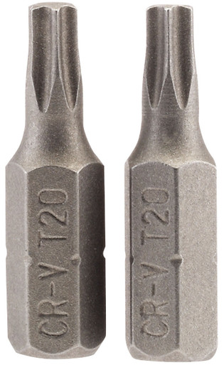 Draper - T20 1/4inch Hex Draper - TX-STAR Insert Bit 25mm Long x 2