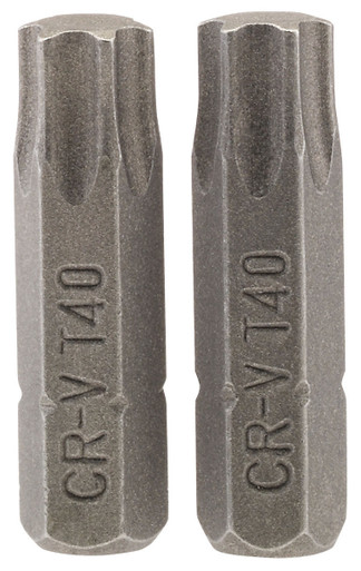 Draper - T40 1/4inch Hex Draper - TX-STAR Insert Bit 25mm Long x 2