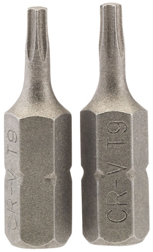 Draper - T9 1/4inch Hex Draper - TX-STAR Insert Bit 25mm Long x 2