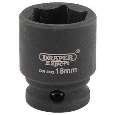 Draper - Expert 18mm 3/8inch Square Drive Hi-Torq 6 Point Impact Socket