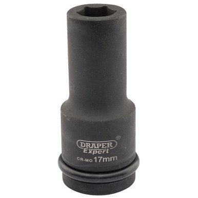 Draper - Expert 17mm 3/4inch Square Drive Hi-Torq 6 Point Deep Impact Socket