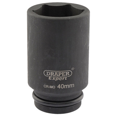 Draper - Expert 40mm 3/4inch Square Drive Hi-Torq 6 Point Deep Impact Socket