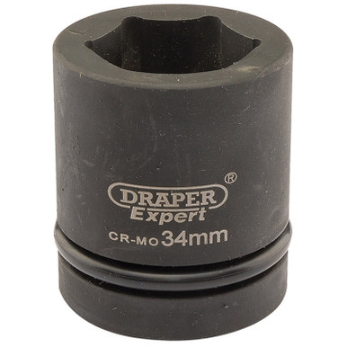 Draper - Expert 34mm 1inch Square Drive Hi-Torq 6 Point Impact Socket