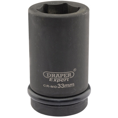 Draper - Expert 33mm 1inch Square Drive Hi-Torq 6 Point Deep Impact Socket