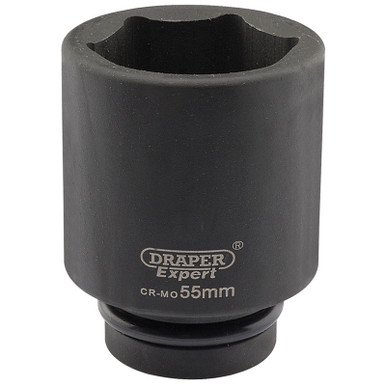 Draper - Expert 55mm 1inch Square Drive Hi-Torq 6 Point Deep Impact Socket