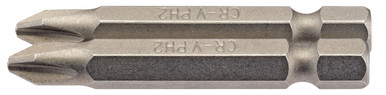 Draper -  No.2 1/4inch Hex Cross Slot Insert Bit 50mm Long x 2