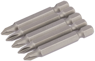 Draper -  No.1 1/4inch Hex Cross Slot Insert Bit 50mm Long x 5