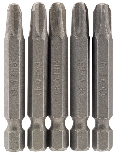 Draper -  No.3 1/4inch Hex Cross Slot Insert Bit 50mm Long x 5