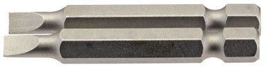 Draper - 4.5mm 1/4inch Hex Plain Slot Insert Bit 50mm Long x 2