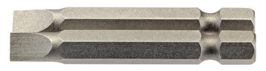 Draper - 6mm 1/4inch Hex Plain Slot Insert Bit 50mm Long x 2