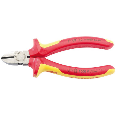 Draper -  Knipex 70 08 140UKSBE VDE Fully Insulated Diagonal Side Cutters 140mm