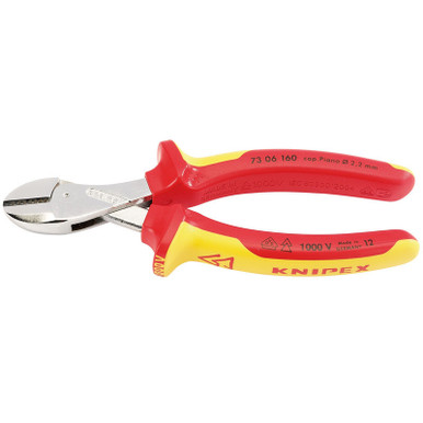 Draper -  Knipex 73 06 160SB VDE ' x CUT' High Leverage Diagonal Side Cutters