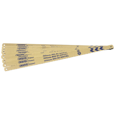 Draper - 10 x 300mm 24tpi Bi-Metal Hacksaw Blades