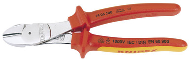 Draper -  Knipex 74 06 200 200mm Fully Insulated High Leverage Diagonal Side Cutter