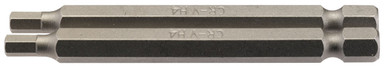 Draper - 4mm 1/4inch Hex Hexagonal Insert Bit 75mm Long x 2