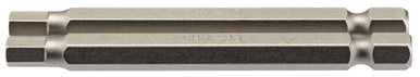 Draper - 5mm 1/4inch Hex Hexagonal Insert Bit 75mm Long x 2