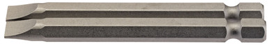 Draper - 6.5mm 1/4inch Hex Plain Slot Insert Bit 75mm Long x 2
