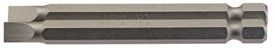 Draper - 6mm 1/4inch Hex Plain Slot Insert Bit 75mm Long x 2