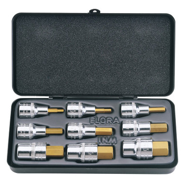 Draper -  Metric Hexagon Socket Bit Set 9 Piece