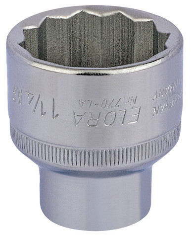 Draper - 1.1/4inch 1/2inch Sq. Dr. Elora Bi-Hexagon Socket