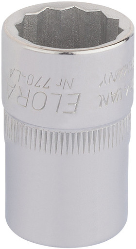 Draper - 11/16inch 1/2inch Sq. Dr. Elora Bi-Hexagon Socket