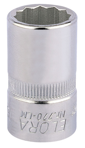 Draper - 16mm 1/2inch Sq. Dr. Elora Bi-Hexagon Socket
