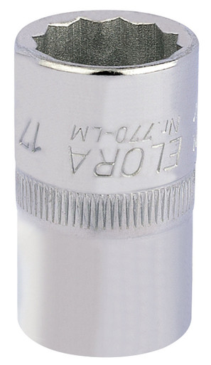 Draper - 17mm 1/2inch Sq. Dr. Elora Bi-Hexagon Socket