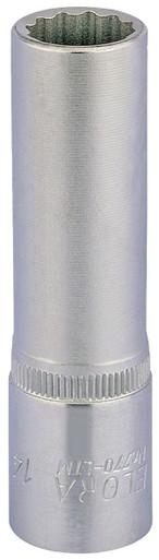 Draper - 14mm 1/2inch Sq. Dr. Elora Deep Bi-Hexagon Socket