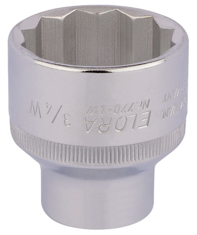 Draper - 3/4inch 1/2inch Sq. Dr. Elora Whitworth Bi-Hexagon Socket
