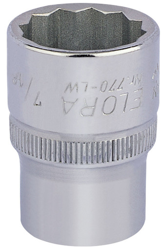 Draper - 7/16inch 1/2inch Sq. Dr. Elora Whitworth Bi-Hexagon Socket