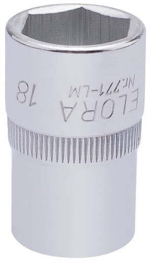 Draper - 18mm 1/2inch Sq. Dr. Elora Hexagon Socket