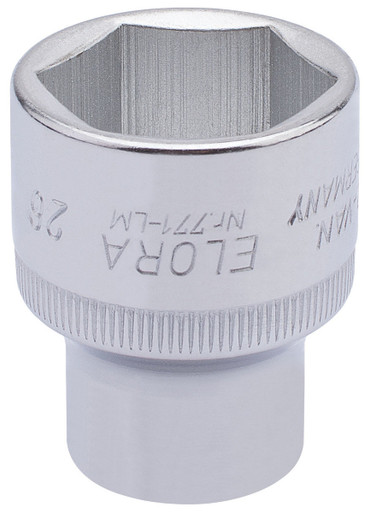 Draper - 26mm 1/2inch Sq. Dr. Elora Hexagon Socket