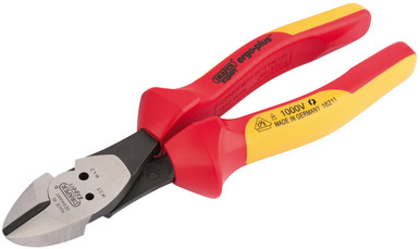 Draper - Ergo Plus VDE Diagonal Side Cutters with Integrated Pattress Shears
